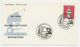 Cover / Postmark Germany 1968 Microscope - Otros & Sin Clasificación