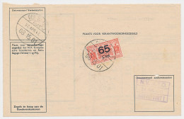 Vrachtbrief / Spoorwegzegel N.S. Den Haag - Harderwijk 1942 - Non Classés