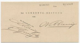 Naamstempel Midwoud - Wognum 1886 - Briefe U. Dokumente