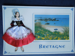 Carte Postale Brodée    Bretagne     CP240157 - Embroidered