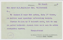 Firma Briefkaart Eibergen 1905 - Leder En Drijfriemen - Unclassified