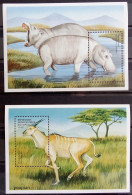 Democratic Republic Of Congo 2000, Animals - Hippopotamus And Kudu Antilope, Two MNH S/S - Ungebraucht