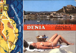 72431594 Denia Puerta De La Costa Blanca Panoramakarte Denia - Otros & Sin Clasificación