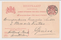 Briefkaart G. 61 Amsterdam - Geneve Zwitserland 1905  - Entiers Postaux