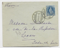 HELVETIA  25C SEUL LETTRE COVER GLION 28.XII 1905 TO FRANCE - Covers & Documents