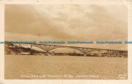 R131604 George Washington Memorial Bridge. Seattle. Wash. Ellis. No 1006. 1932 - World