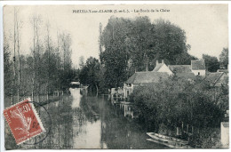 CPA Voyagé 1911 * PREUILLY Sur CLAISE Les Bords De La Claise * Edit Chêne Tabac - Autres & Non Classés