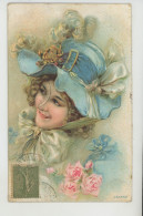 FEMMES - FRAU - LADY - Jolie Carte Fantaisie Femme élégante Avec Chapeau " JEANNE " - PUB Chaussures BERTHELOT FRERES - Femmes