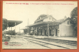 CPA 52 ECLARON - La Gare (Lignes De Troyes à St-Dizier Et De St-Dizier à Doulevant Le Châreau) - Train, Locomotive - Eclaron Braucourt Sainte Liviere