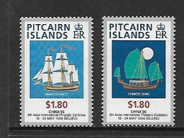 PITCAIRN 1996 CHINA'96-BATEAUX  YVERT N°466/467 NEUF MNH** - Ships