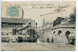 CPA Voyagé 1904 * NORT Sur ERDRE Pont Saint Georges Et Basse Grande Rue * Dugas & Cie - Nort Sur Erdre