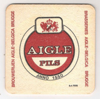 Ancien Sous Bock Aigle Pils Brasserie Aigle Belgica Brugge - Sous-bocks