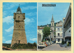 83. DRAGUIGNAN – 2vues / La Tour De L'Horloge Et La Rue Du Théâtre (voir Scan Recto/verso) - Draguignan