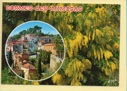 83. BORMES-LES-MIMOSAS – Premier Prix Des Villages Fleuris De France / Vue Générale / Mimosas (voir Scan Recto/verso) - Bormes-les-Mimosas