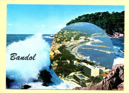 83. Souvenir De BANDOL –  2 Vues / Carte Toilée (voir Scan Recto/verso) - Bandol