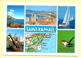 83. SAINT-RAPHAEL – Multivues / Carte Géographique (voir Scan Recto/verso) - Autres & Non Classés