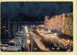 83. SAINT-TROPEZ – Vue De Nuit / Le Port Et Le Quai Jean-Jaurès (animée) CPSM (voir Scan Recto/verso) - Saint-Tropez