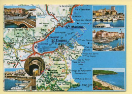 83. SAINT-TROPEZ – Multivues – Carte Géographique (voir Scan Recto/verso) - Saint-Tropez