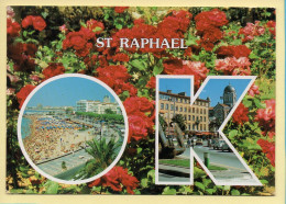 83. SAINT-RAPHAEL – 2 Vues / Fleurs (animée) (voir Scan Recto/verso) - Saint-Raphaël