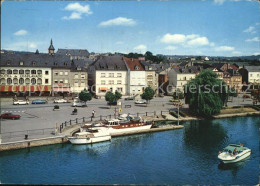 72430724 Remich Esplanade Et Moselle Uferstrasse An Der Mosel Motorboot - Autres & Non Classés