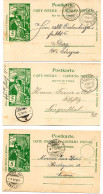 CH - 192 - 3 - Entiers Postaux UPU 1900 Cachets à Date Attswil, Fribourg, Lutzelfluh-Goldbach - Enteros Postales