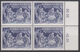 1970 , Mi 1349 ** (4) -  4er Block Postfrisch - Weihnachten - Ongebruikt