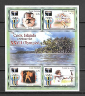 Cook Islands 2000 Olympic Games - SYNDEY MS #1 MNH - Verano 2000: Sydney