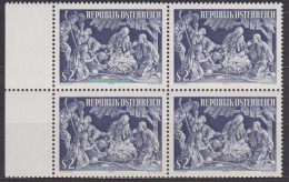 1970 , Mi 1349 ** (6) -  4er Block Postfrisch - Weihnachten - Unused Stamps