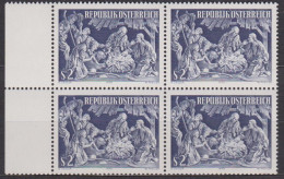 1970 , Mi 1349 ** (6) -  4er Block Postfrisch - Weihnachten - Nuevos