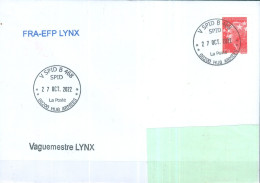 OPEX, Mission Lynx, Oblit. Manuelle Circulaire V SPID B 468 SPID 00200 HUB ARMEES, 4 étoiles, 27-10-2022 - Sellos Militares Desde 1900 (fuera De La Guerra)