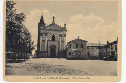 CORTE DE' CORTESI-CREMONA-CHIESA PARROCCHIALE- CARTOLINA VIAGGIATA  IL 21-8-1965 - Cremona