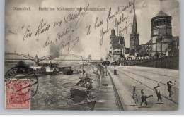 BINNENSCHIFFE - RHEIN, "PRINZ HEINRICH" Am Düsseldorfer Anlager, 1912 - Dampfer