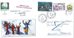 Letter To Noumea (New-Caledonia), From Andorra, During Epidemic Covid-19,return To Sender, 5 Pictures Front & Back Cover - Storia Postale