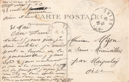 Cachet Militaire Guerre 1914 1918 CPA Garde Des Voies De Communication Secteur A , Cachet Stains 1915 - WW I