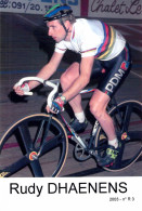 CYCLISME: CYCLISTE : RUDY DHAENENS - Cyclisme