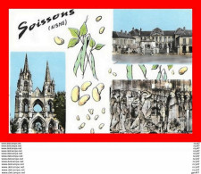 CPSM/gf (02) SOISSONS.  Multivues...S1605 - Soissons