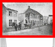 CPA MILITARIA. Guerre 1914-18. PERVYSE (belgique) Maisons Détruites Par Le  Bombardement, Chevaux...CO1937 - War 1914-18