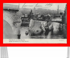 CPA MILITARIA. Guerre 1914-18. LA FERTE GAUCHER. Le Pont Détruit..CO1953 - War 1914-18