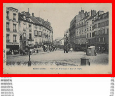 CPA (93) SAINT-DENIS.  Place Des Gueldres Et Rue De Paris. Animé, Tabac, Restaurant, Boulangerie...S1828 - Saint Denis