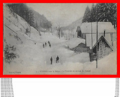 CPA (88) BUSSANG.  Sous La Neige, La Frontière En Sortant Du Tunnel, Animé...S1826 - Bussang