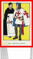 CPA  Illustrateur. La France à Travers Les âges. Dominicain Et Templier...S1977 - Zeitgenössisch (ab 1950)