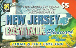 USA: Prepaid IDT - New Jersey Easy Talk 10.03 - Sonstige & Ohne Zuordnung