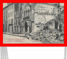 CPA  JUDAISME. LUNEVILLE.   La Synagogue Et Maisons De La Rue Castara Incendiées...CO2328 - Giudaismo