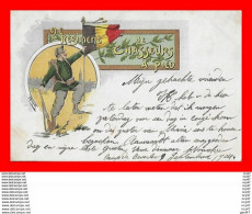 CPA MILITARIA.  2e Régiment De Chasseur à Pied. Illustrateur J. RIPET. Drapeau...CO1970 - Regiments
