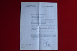 1965 Signed M. Herzog Invitation Letter Semaine Internationale Du Film Sportif Mountaineering Escalade - Sportief