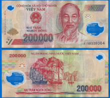 Vietnam 200000 Dong 2018 Prefixe IK Que Prix + Port 200 000 Asie Asia Billet Polymere - Viêt-Nam