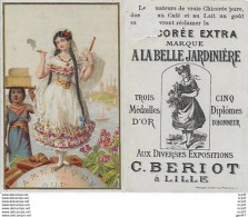 CHROMOS.  Chicorée Extra "A LA BELLE JARDINIERE "  C. Beriot (Lille)  Amérique Du Sud...S3241 - Tee & Kaffee