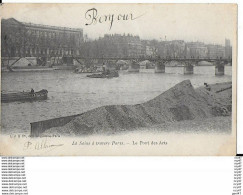 CPA (75) PARIS.  La Seine à Travers Paris, Le Pont Des Arts, Péniches. ..I 668 - Other & Unclassified