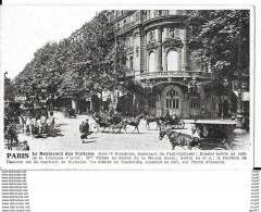 CPA (75) PARIS.  Le Boulevard Des Italiens, Animé Attelage Calêche. ..I 659 - Sonstige & Ohne Zuordnung