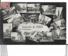 CPA (75) PARIS.  Souvenir De Paris (XXe Arrondissement), Multivues. ..I 628 - Paris (20)